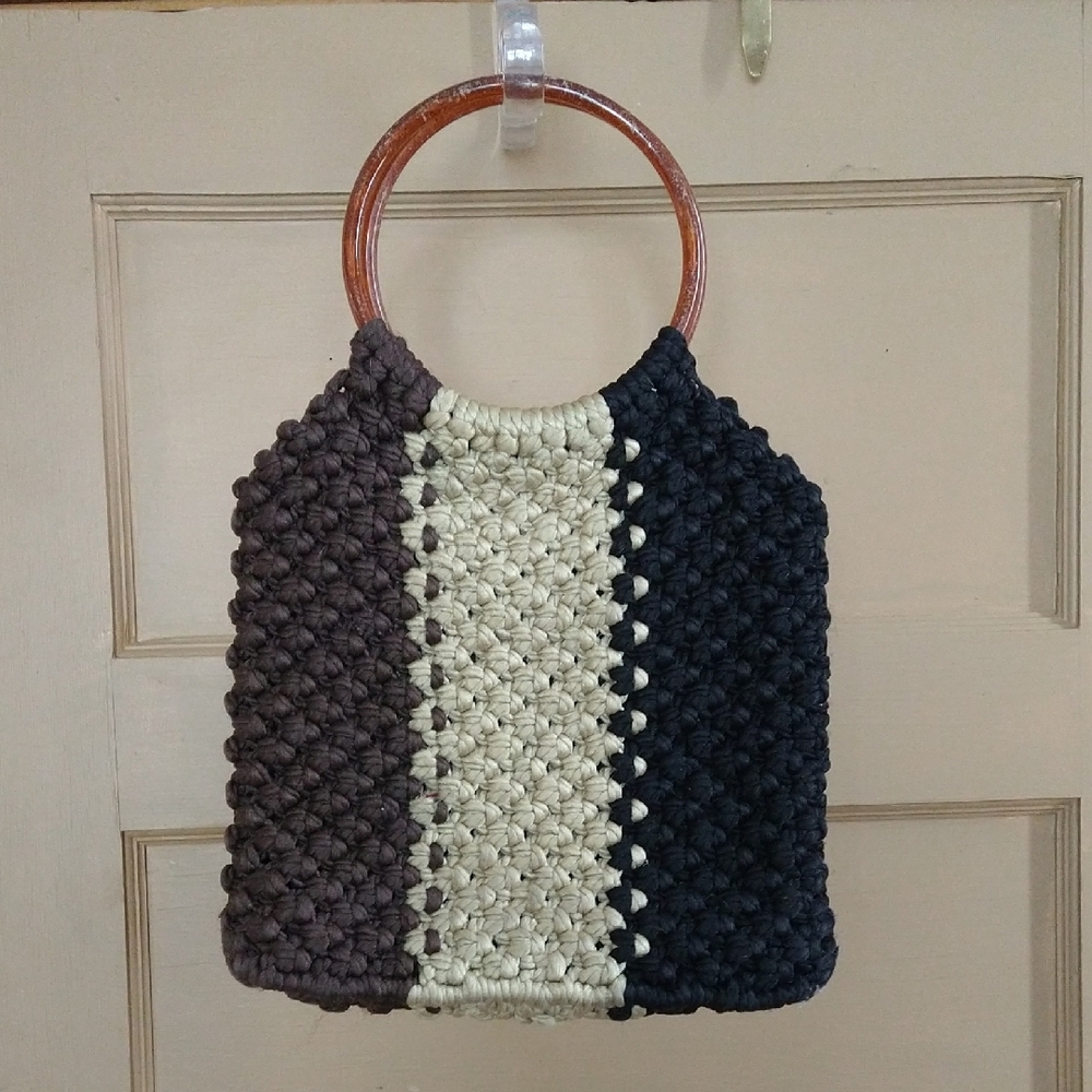 Vintage Handcrafted Multicolor Tote Bag